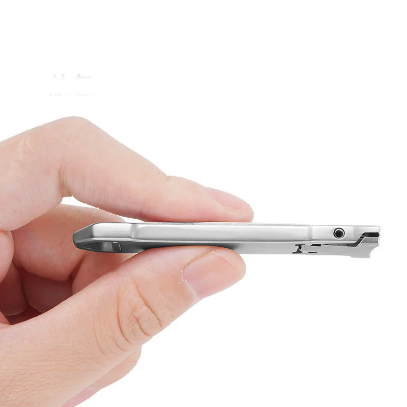 1PC Ultra-Thin Nail Clippers Collapsible Portable Travel Fingernail Keychain Nail Scissors Cutter Stainless Steel Manicure Tools nail clipper set,nail clipper,nail care kit,nail scissors set,nail clippers,manicure pedicure kit,manicure set,manicure sets,manicure nail clipper set,nail clippers kit