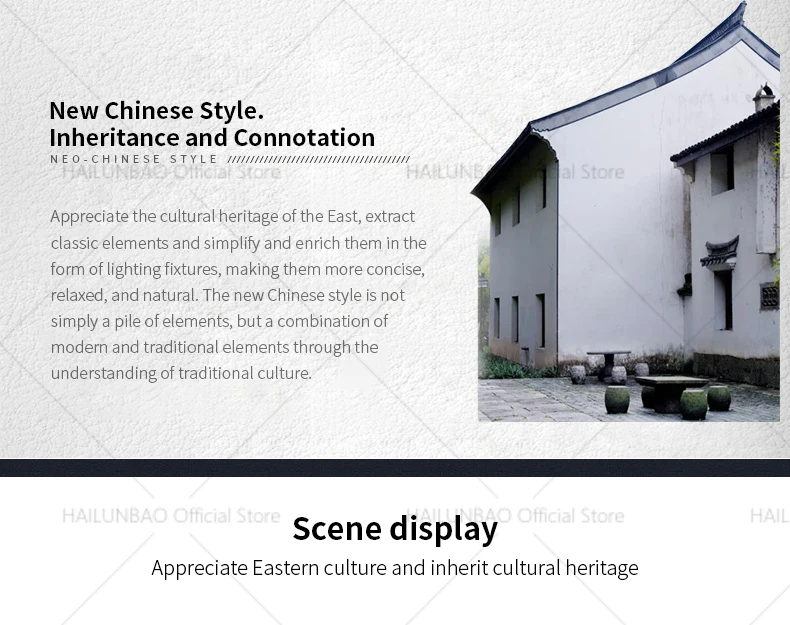 Description Picture 3 of itemNew Chinese Style Simple Fashion Living Room Chandelier Luxury Atmosphere Bedroom Study Chandelier Chinese Wind Lighting Lamps