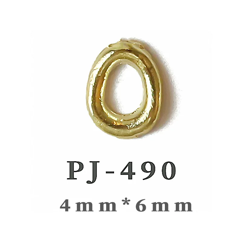 20Pcs 불규칙한 금속 네일 아트 매력 보석 합금 일본의 새로운 바로크 플랫 바닥 타원형 중공 모양 트위스트 네일 액세서리