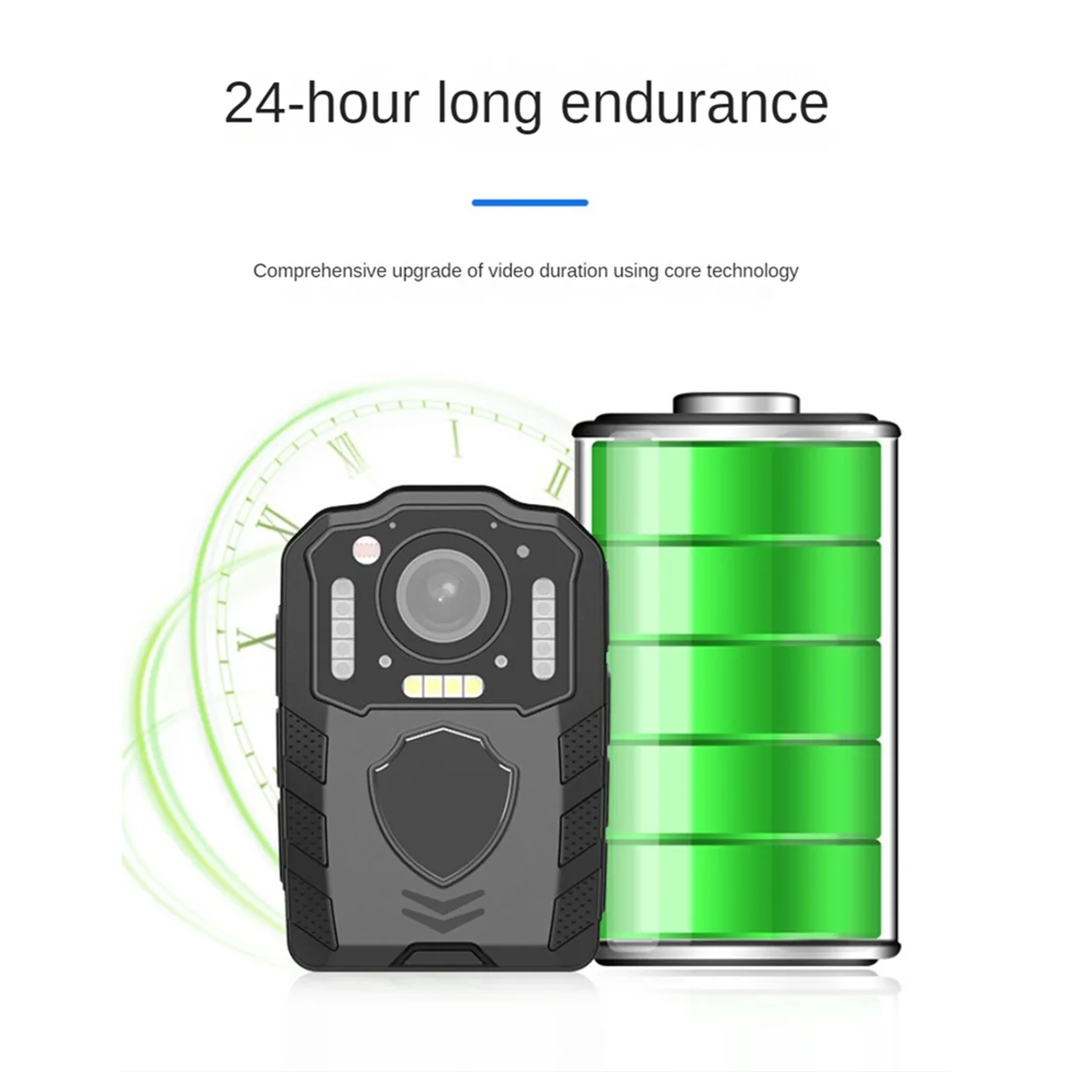 

Записывающее устройство правоохранительных органов 48 МП ночное видение HD 4K 128G Wi-Fi правоохранительные меры нагрудная одежда полевой работы видеоконференции