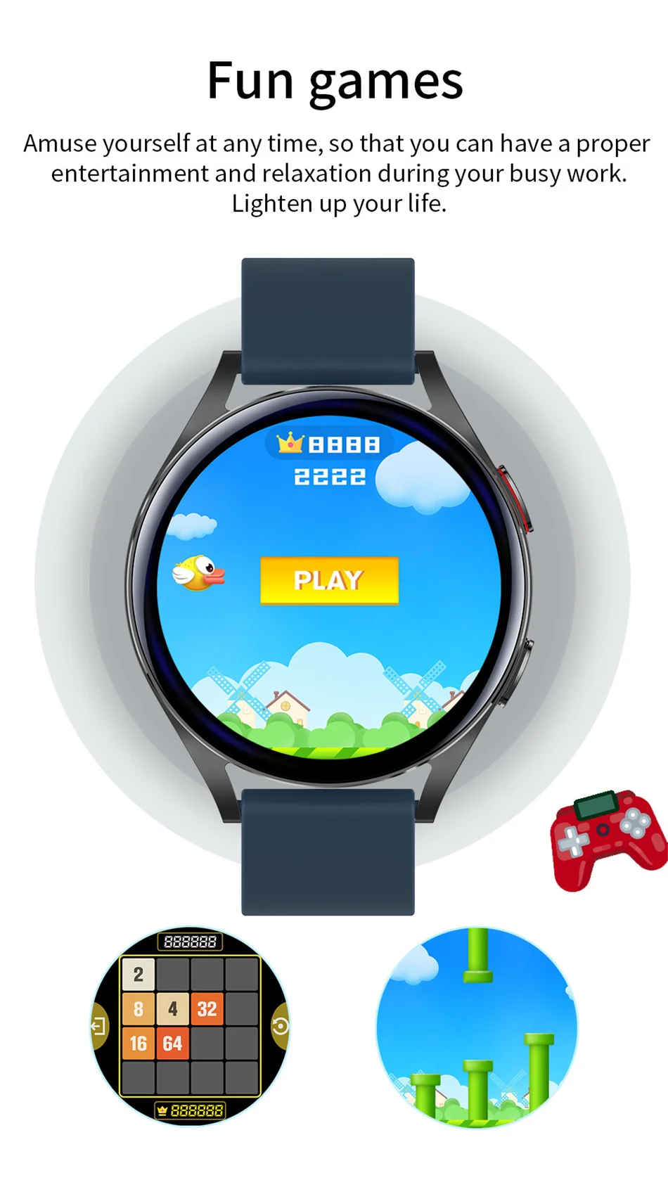 2022New Bluetooth Call Smart Watch Men Women Custom Watch Face Voice Assistant 1.32 Inch Display 360*360 HD Watch Man Smartwatch