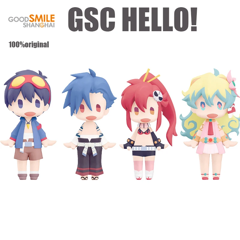 

original GSC HELLO! GOOD SMILE Tengen Toppa Gurren-Lagann Nia Teppelin Dolls 10CM Anime Action Figurine Model Toys for Boys Gift