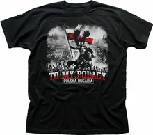 

Polish Polska Husaria Top My Polacy Koszulka Black Men T-Shirt Short Casual 100% Cotton Shirts Size S-3XL