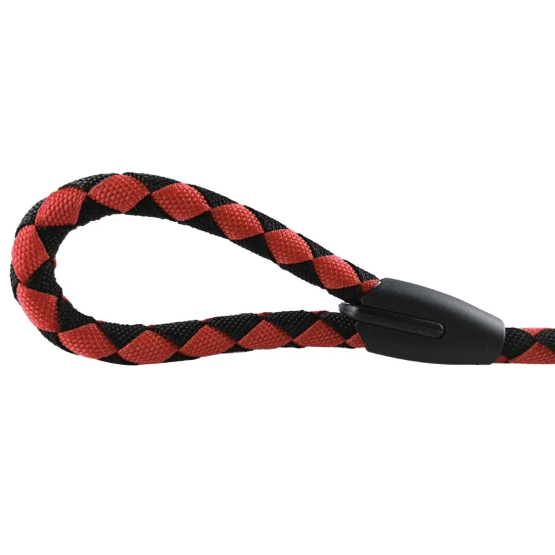 2 Way Braided Nylon Dual Dog Leash Double Lead Rope Strong Pet Leash Walking Running Leads For Couplers With Soft Padded Handle