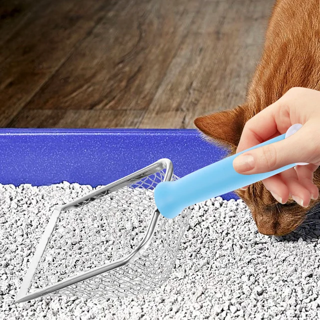 Premium Cat Litter Scoop Stainless Steel Reusable Pet Litter Shovel Strong Capacity for Efficient Cat Sand Sifting and Poop 4