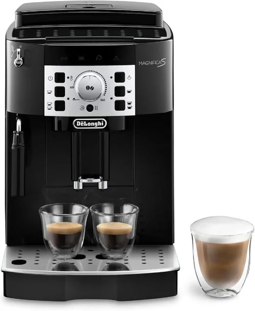 Automatic Espresso Machine with Milk Frother for Hot Coffee Drinks Recipes, Soft-Touch Control Panel, Black 1
