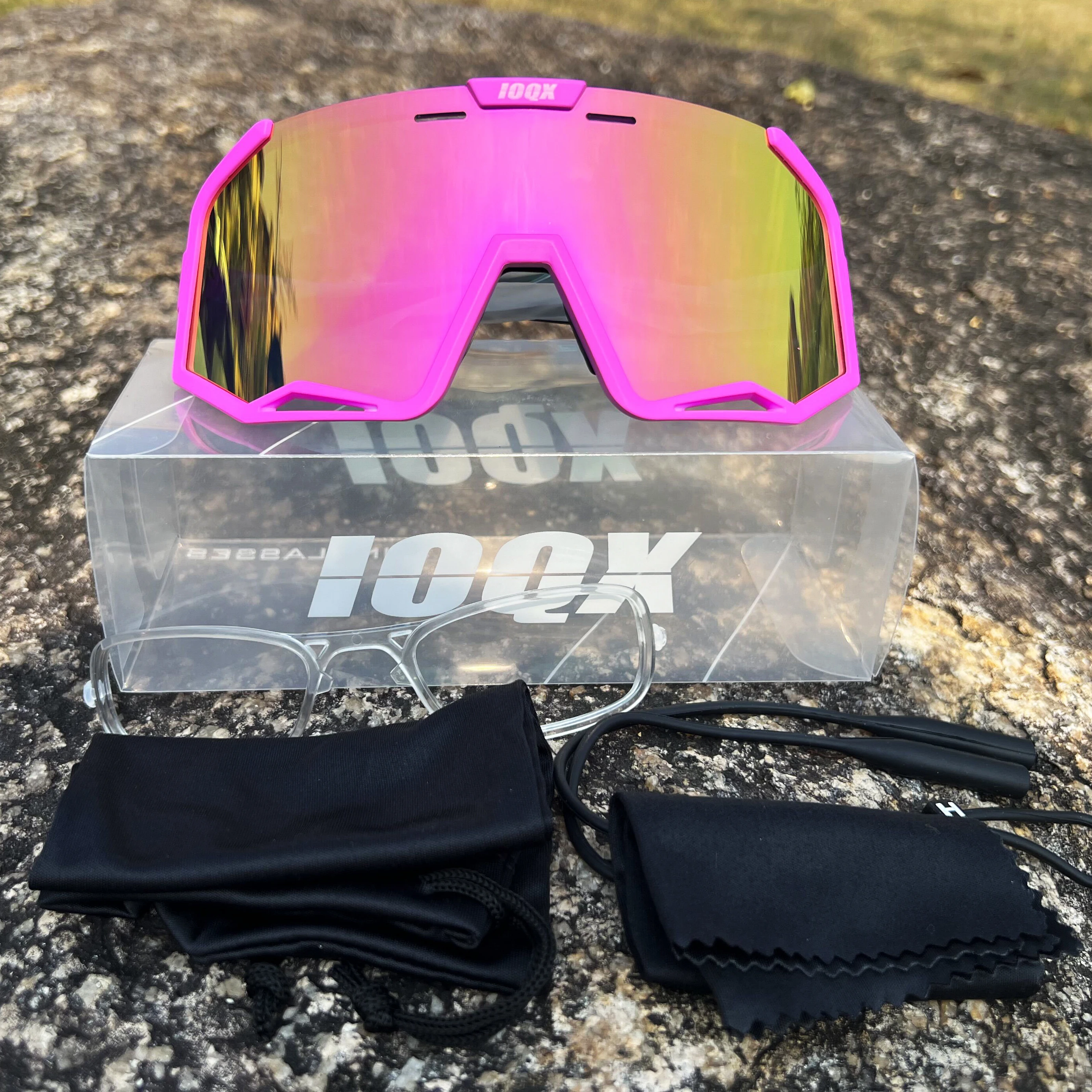 IOQX polarized Outdoor Sports Cycling Glasses Gafas MTB Bicycle Eyewear Peter Goggles