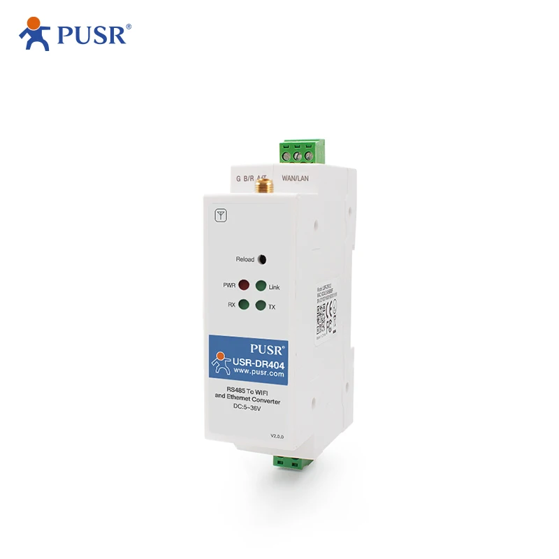 

Pusr Usr-dr404 1 Port Din Rail Modbus Rtu Tcp Rs485 Serial Wifi To Ethernet Converters