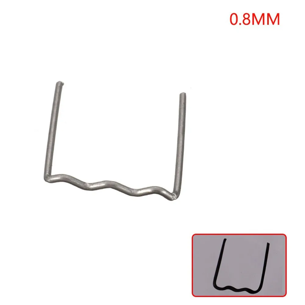 hot air soldering 0.6/0.8mm Hot Stapler Staples Welding Nail For Car Bumper Plastic Welder Pre-cut Silver hot stapler