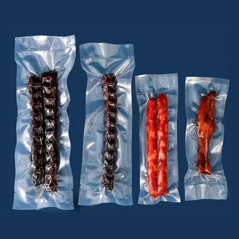 Textured Vacuum Bags 100 Pieces for Food Sealing Sausages Special Preservation Vacuum Packaging Kitchen Sealed Storage vacuum seal bags vacuum bags