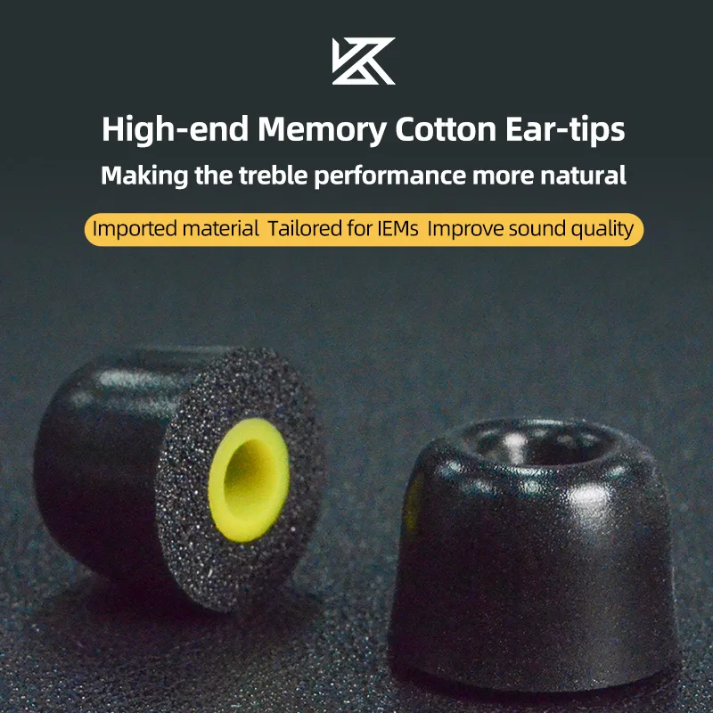 

KZ Memory Foam Eartips for Hifi In-Ear Monitor IEM Earphone