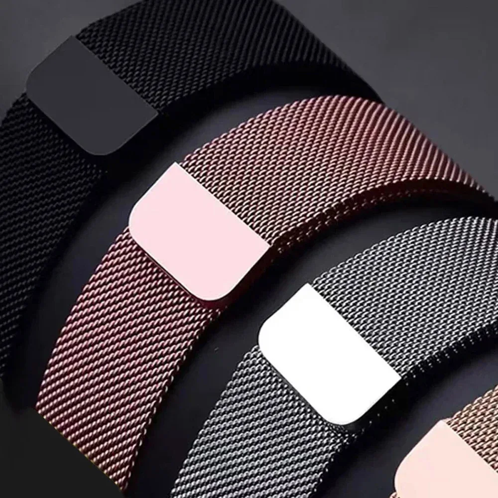 Milanese Magnetic Loop Metal Band with TPU Screen Protector and Case