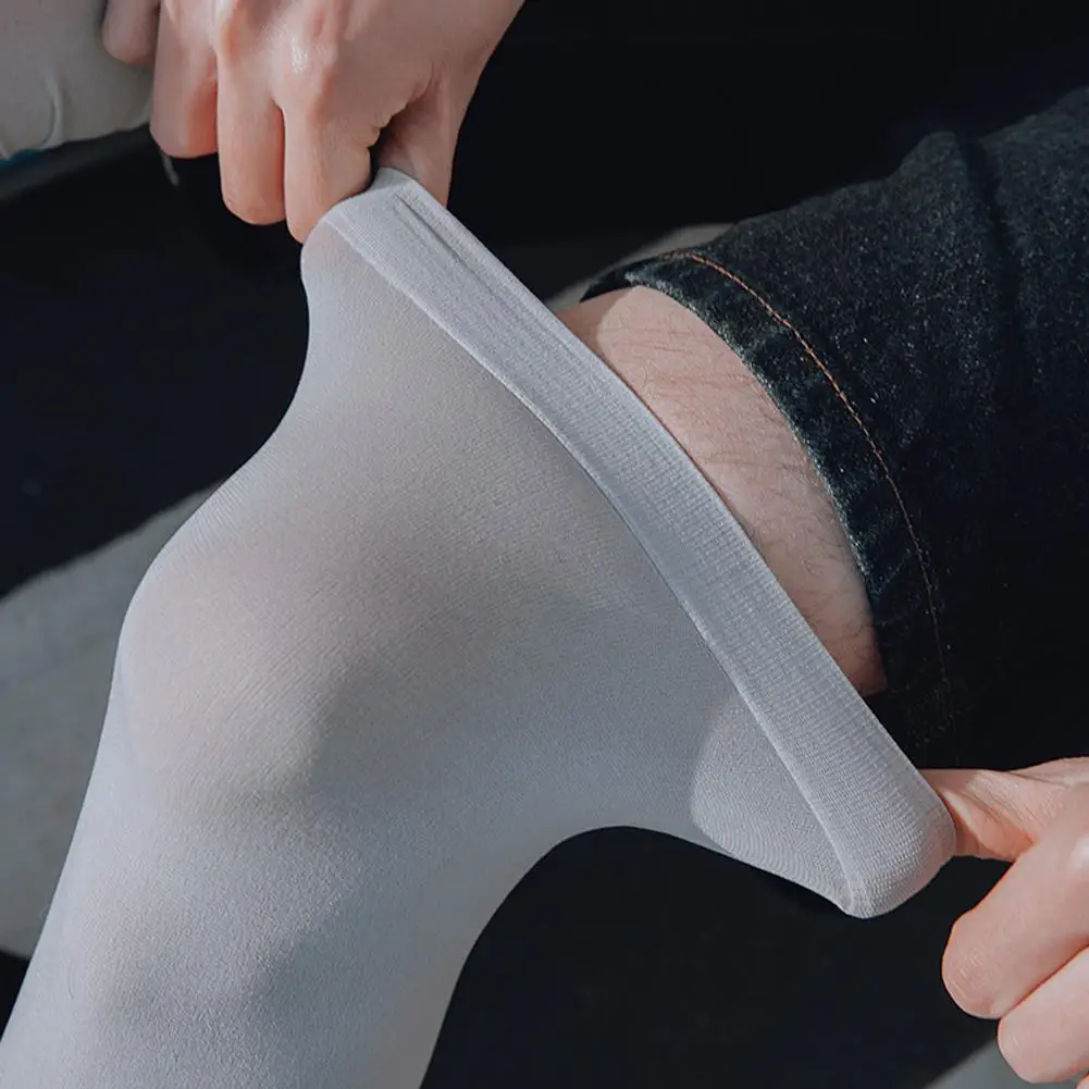 Summer Outdoor Cycling Leg Covers Ice Silk Sun Protection Anti-UV Sunscreen Leg Sleeves Breathable Elasticity Sports Leggings