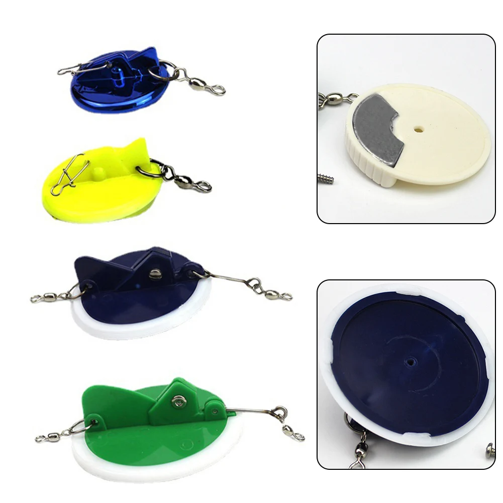 

4pcs Fishing Disc Diver Trolling Diving Disc Trolling Disc For Boat Fishing Outdoor Fishing Accessories Durable Practical