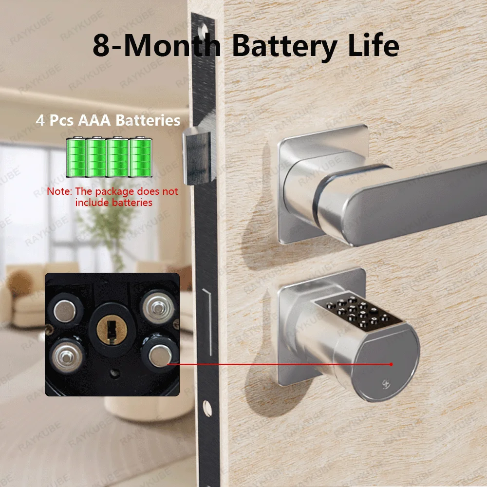 Raykube l11 tuya smart cylinder door lock with keypad and fingerprint € 102,81