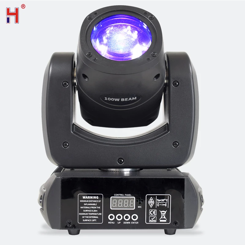 

Moving Head LED 100W Beam DMX Light WIth 7 Colors 8 Gobos Rotating Prism Effect Sound Arrive For DJ Party Club Event