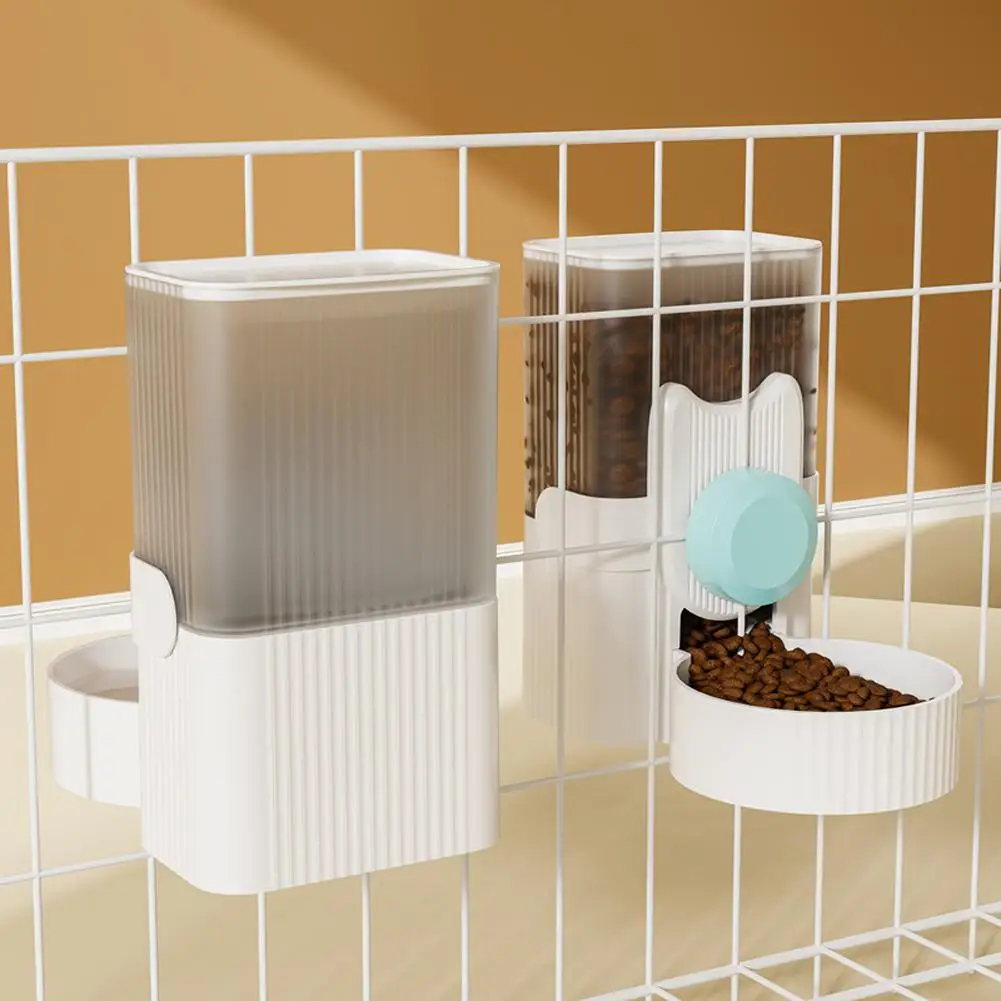 

NEW Pet Cats Dogs Hanging Water Dispenser Automatical Drinking Fountain Feeder Food Container Pet Cage Accessories