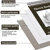 Бумажный блокнот для рисования для художественных студентов, профессиональный блокнот для рисования, канцелярские принадлежности — изображение 2
