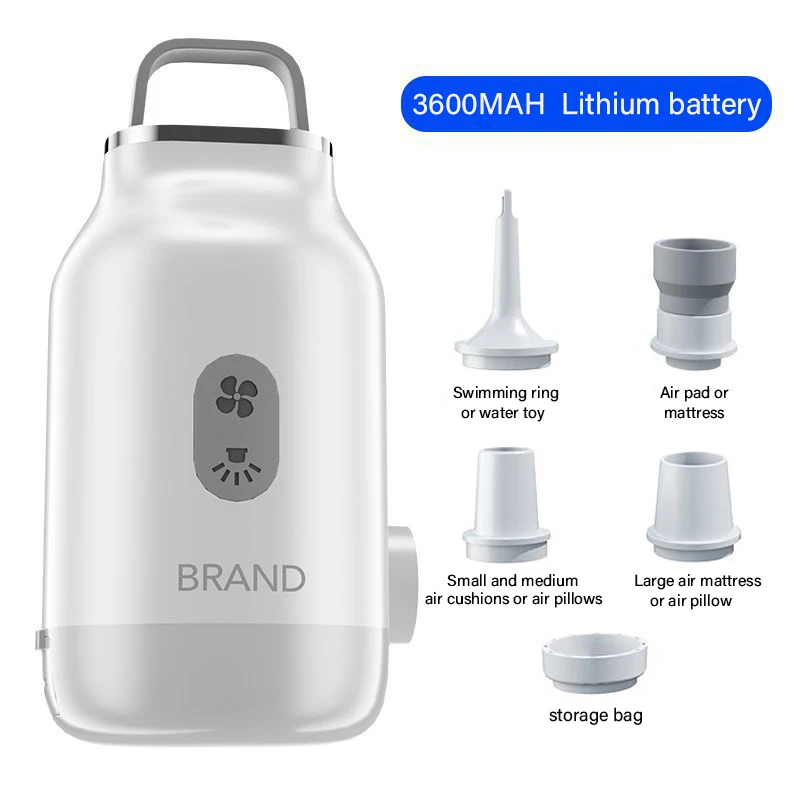 Portable Air Pump 3600mAh Battery Powered Inflator For Pool