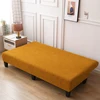 LANMOLIFE Jacquard sofa bed cover Solid Color No Armrest sofa bed covers High Elastic Collapsible Furniture Protection covers 3