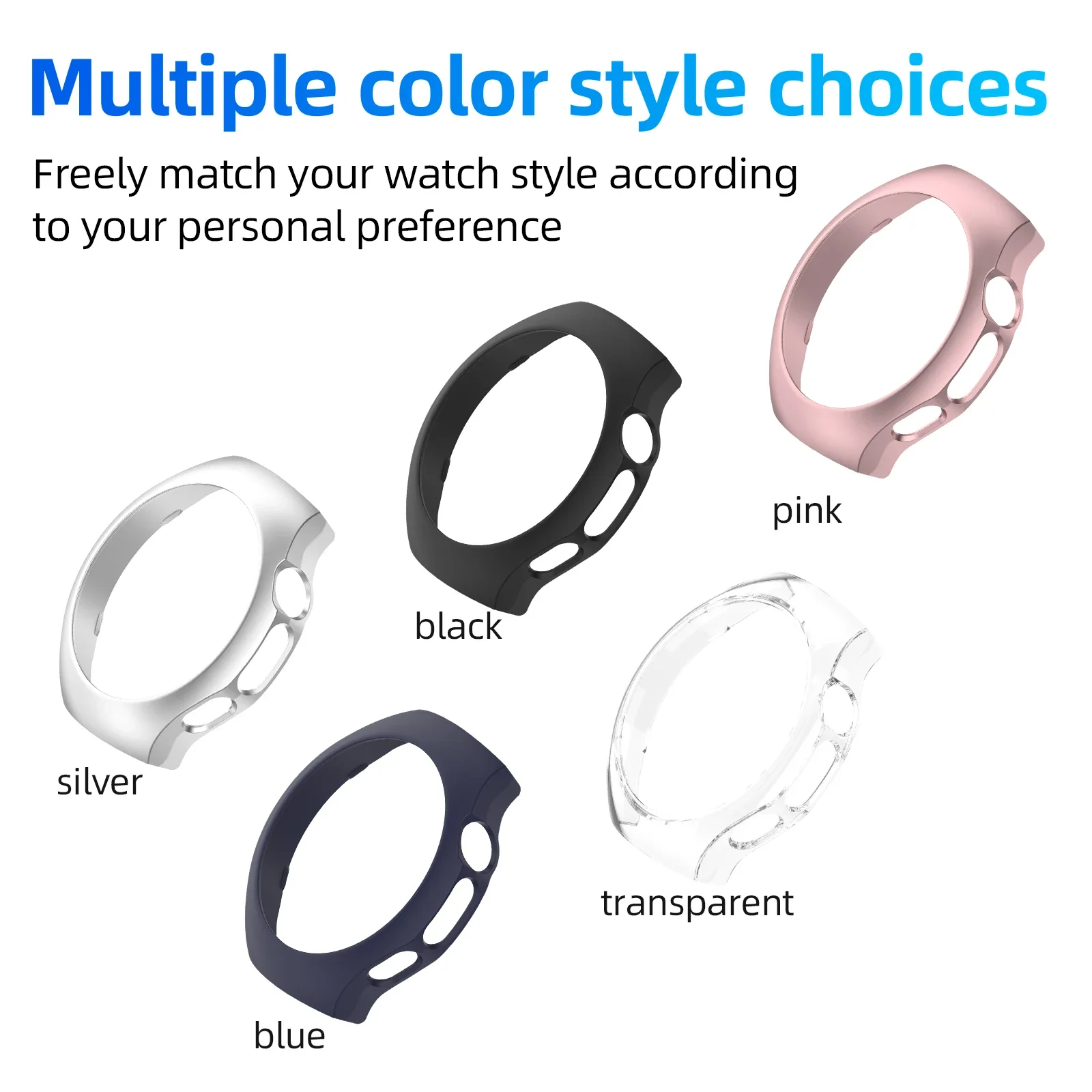 Durable Shockproof PC Hard Case for Huawei Watch 5 - Stylish Protective Shell with Hollow Design
