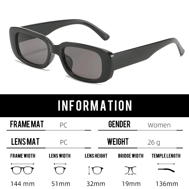 Vintage Chic Unisex Square Sunglasses - Trendy European & American Street Fashion UV Protection