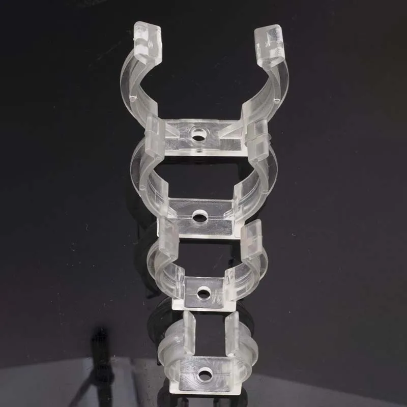 Buckle Clamp Plastic Fixing Clips C Clamps for T8 Fluorescent Tubes LED Light Clip Lock Light Brackets Quick Lock for T8 Tube Bracket