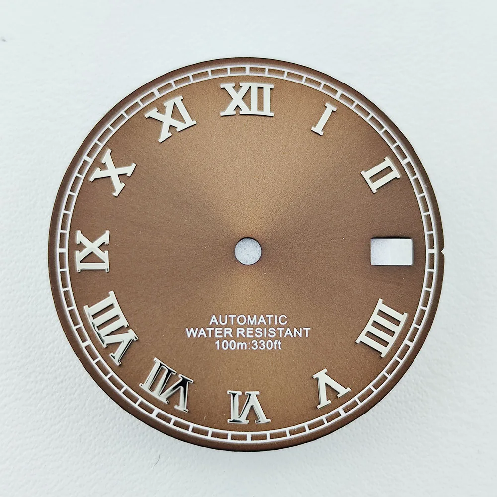 NH 35 dial Roman numerals dial watch 28.5mm men's watch suitable for NH 35 movement accessories