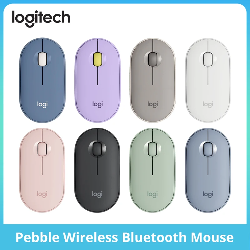 

Logitech PEBBLE Wireless Bluetooth mouse thin and silent office laptop