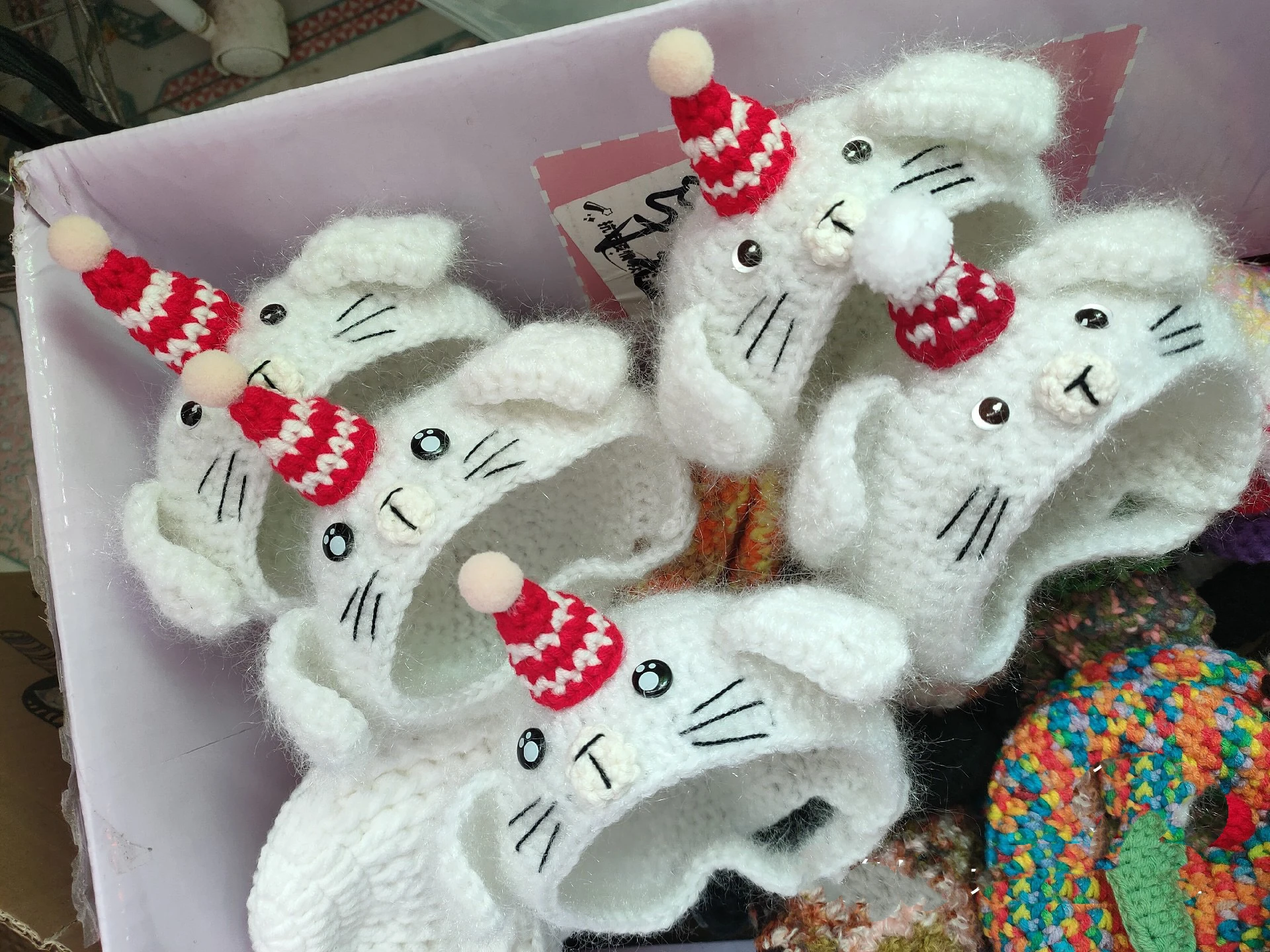 2026 새로운 귀여운 블라이스 모자 고양이 크리스마스 모자 탑 핸드메이드 울 모자 (블라이스, 큐베이비 인형 액세서리에 적합)
