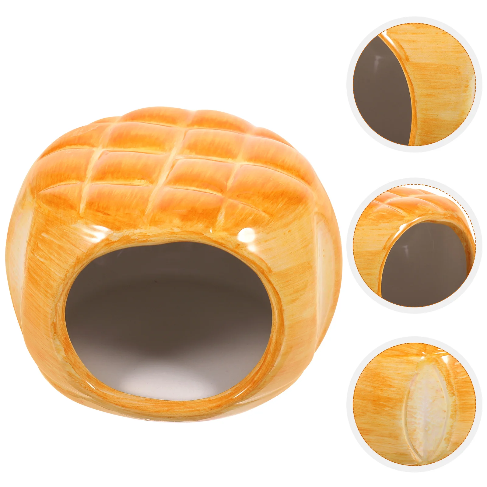 

Ceramic Hamster Hideout Dwarf Hamster House Chinchilla Hut Small Pet Cave Cozy Bed Gerbils Hedgehog Mice Mini Animals