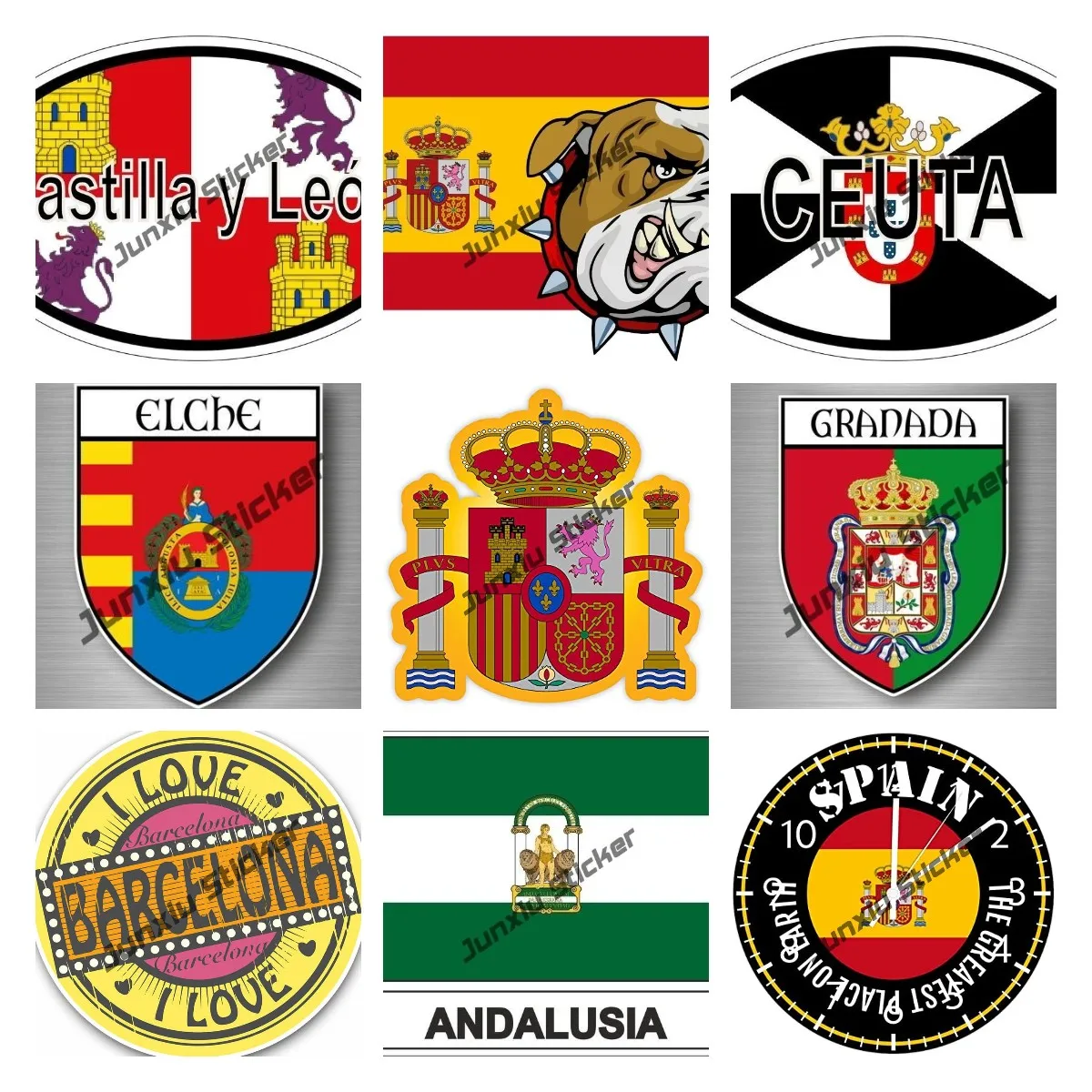 

Spain Vinyl Decals Waterproof Decor Cover Scratches Stickers Accessories for Car Body Camper Bumper Window Motorcycle Helmet