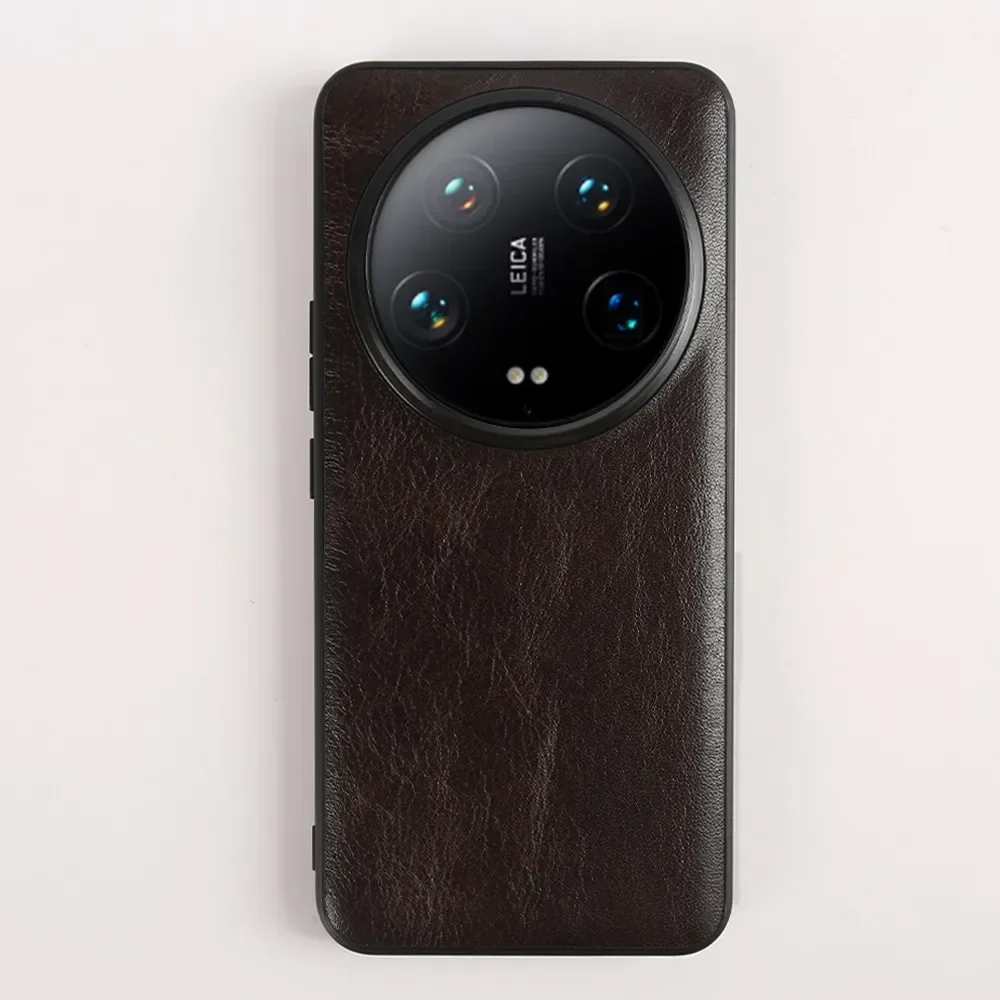 Luxury Handmade Genuine Leather Vintage Phone Case Cover