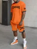 Two-piece Set New York Letter Print Men's Short Sleeve And Shorts Set Everyday Casual Men's T-shirt Street Fashion Sports Shorts 6