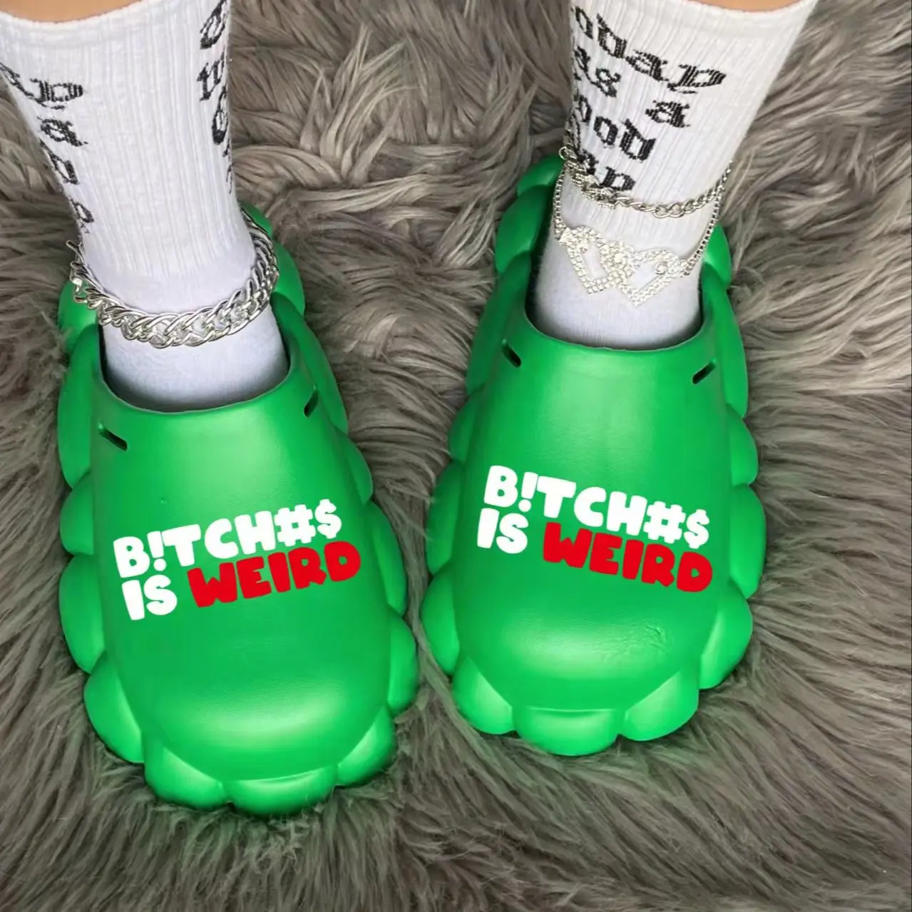 

ASYAPOY bubble slides cow slippers ladies Garden Shoes Beach Sandals Summer clapper Women cloud Sole luxury Cute Tend Fashion