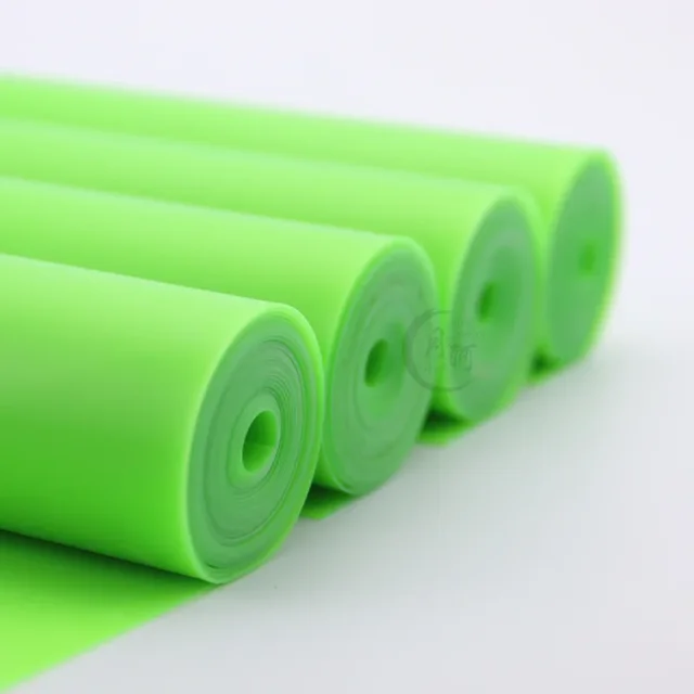 1: 6 Stretch High Elasticity Wear-resistant Antifreeze Rubber Bands 15 * 200cm Green Slingshot Rubber Bands Tensile Fitness 6