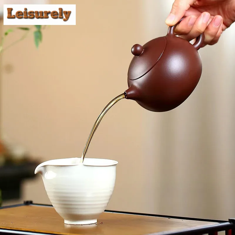 Authentic Yixing Purple Clay Tea Set Complete Set Xishi Pot Tea Ceremony Set Household Teapot And Tea Cup Set Craft Gift Box