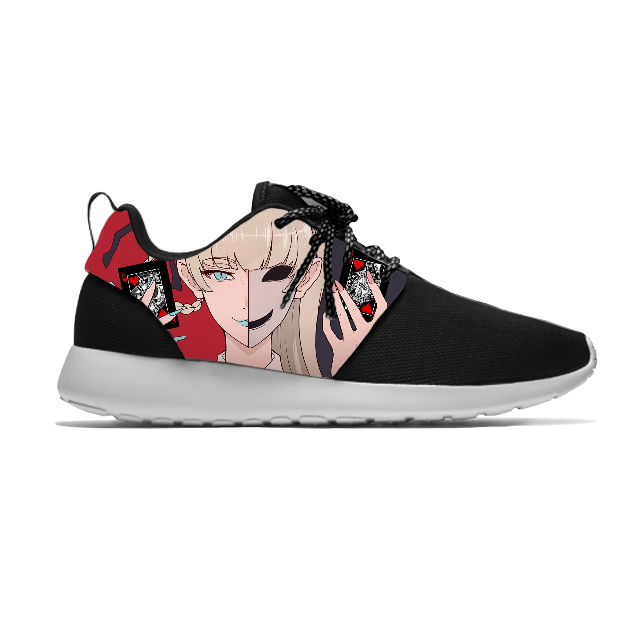 

Аниме Манга Мультфильм Kakegurui Momobami Kirari милые спортивные кроссовки Повседневные Дышащие легкие кроссовки с 3D принтом для мужчин и женщин