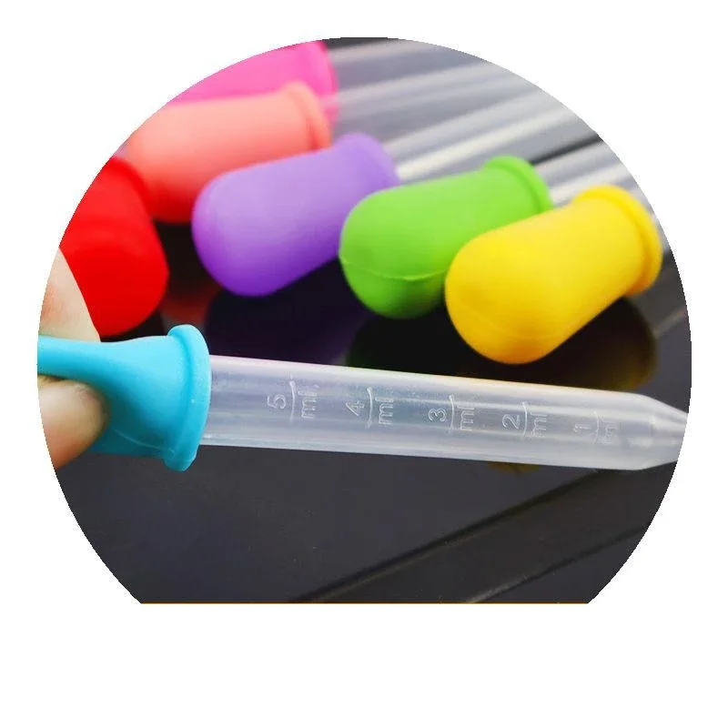 Plastic Pipette 5ml Small Feeding Medicine Liquid Eye Ear School Lab Experiment Supplies