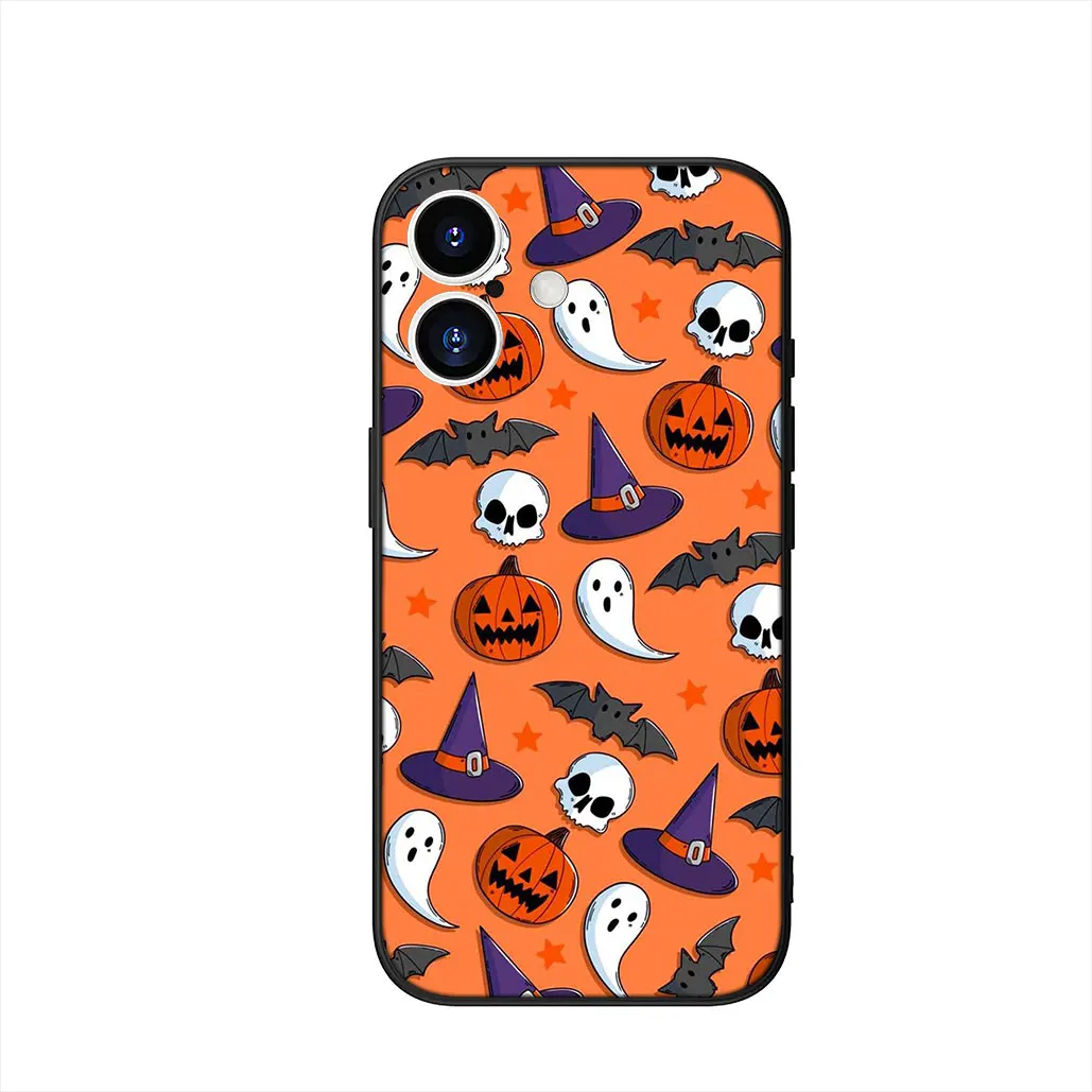 Little Ghost with Halloween Pumpkin Phone Cover