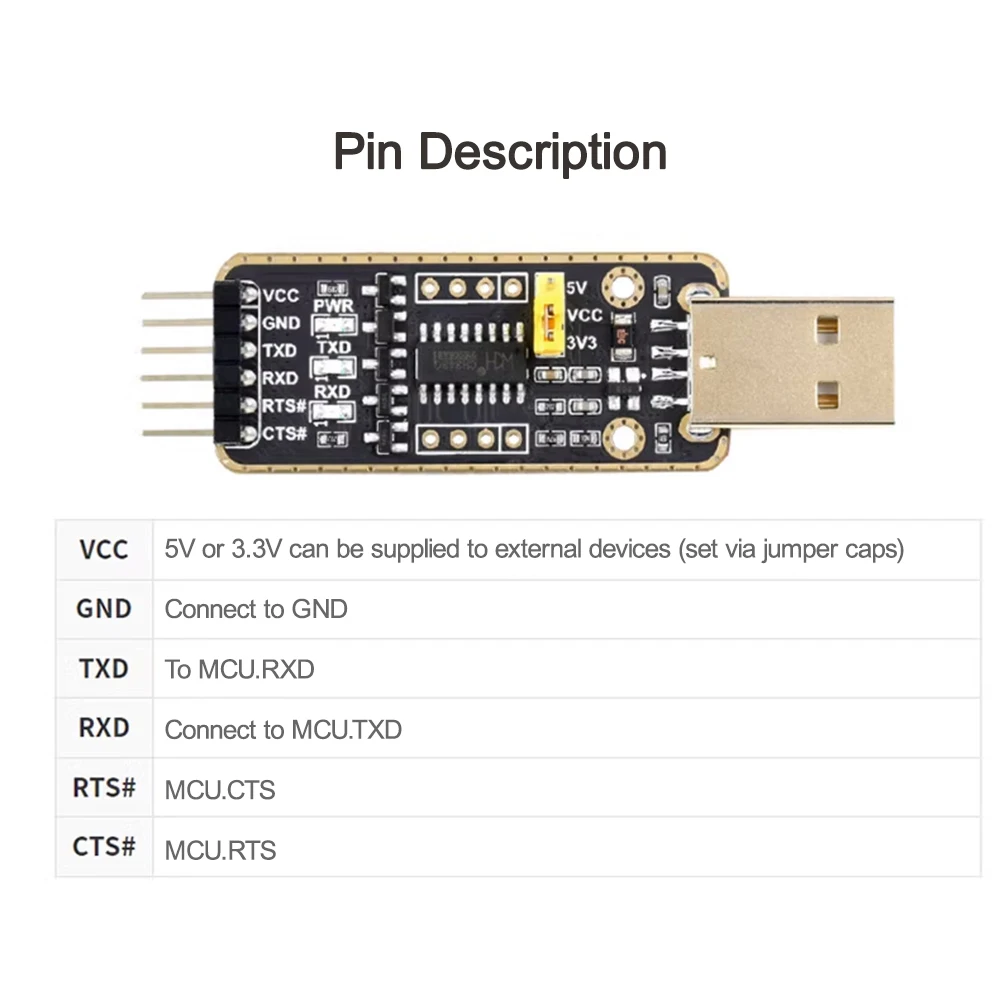 Рисунок 2 - CH343G USB для UART/TTL Модуль последовательной связи