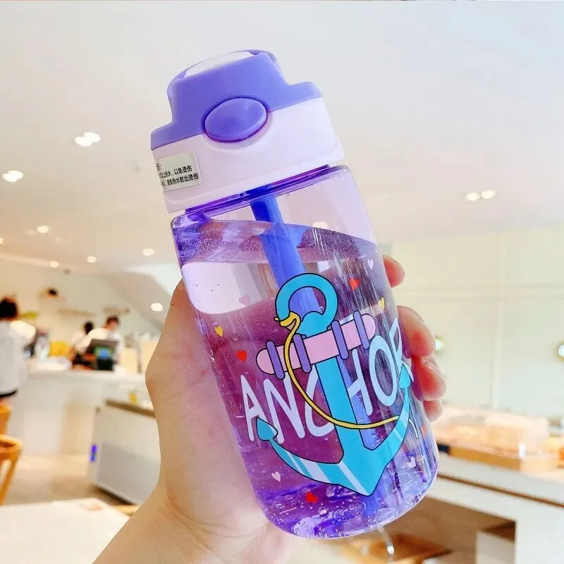 Children Plastic Water Cup Straw Cup Duckbill Portable for Adult Male Female Student Baby drinking cup,water cup