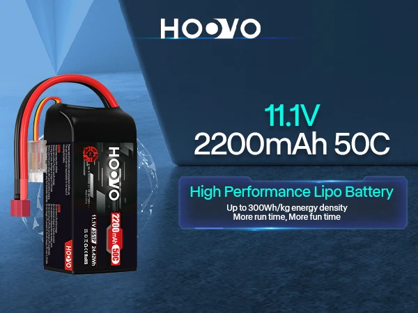 2 Stücke HOOVO 2200 mAh 50C Lipo Batterie 3S 11,1 V SoftCase Kurze Batterie RC Lipo Batterie mit T-stecker für RC Auto Hubschrauber Flugzeug – Detail 1