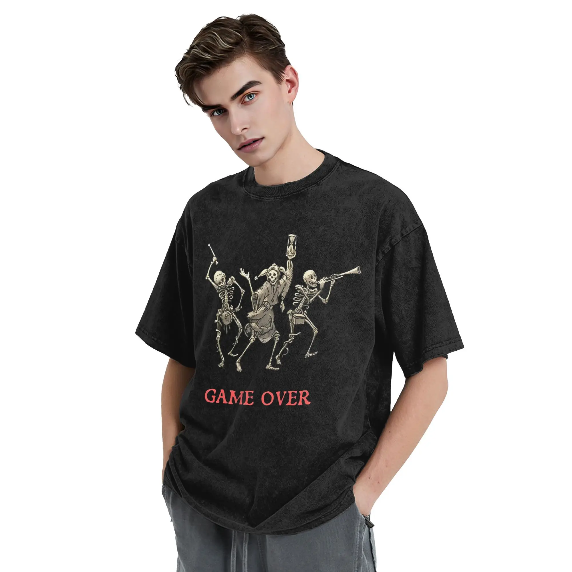 Kingdom Come Deliverance Death Screen T-Shirt Hippie T-Shirts Kurzarm Ästhetische Tops Sommer Casual O Neck Big Size Top Tees – Detail 6