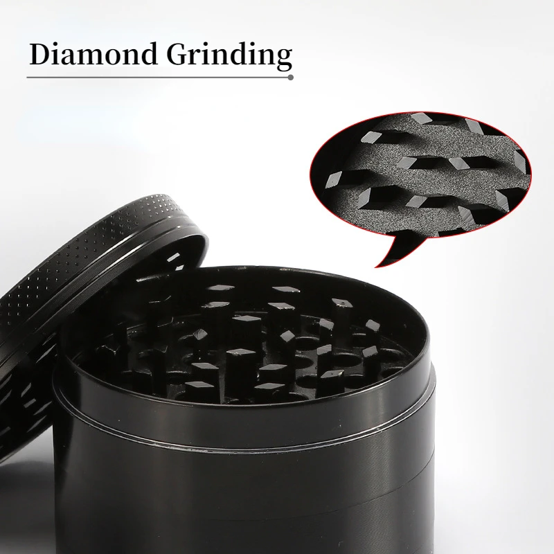 40mm Zinc Alloy Smoke Grinder 4 Layer Metal Herb Tobacco Crusher Cigar Processing Shredder Smoking Pipe Accessories herb grinder