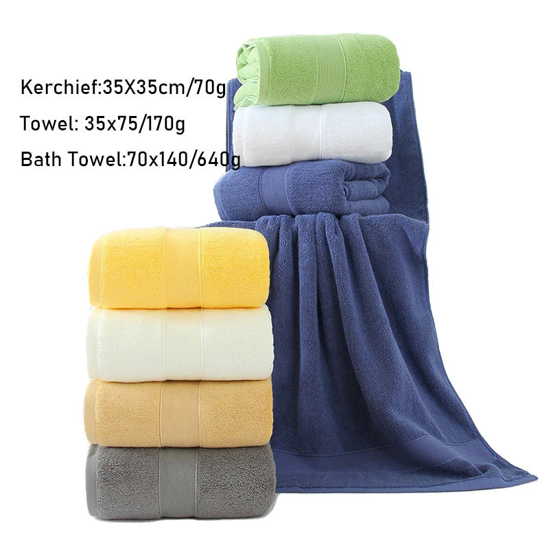 Cotton Padded Hand Towel  Blue Female Luxury High Quality Super Absorbent Soft Bathroom Hotel Bath Towel  Yellow Male White 2