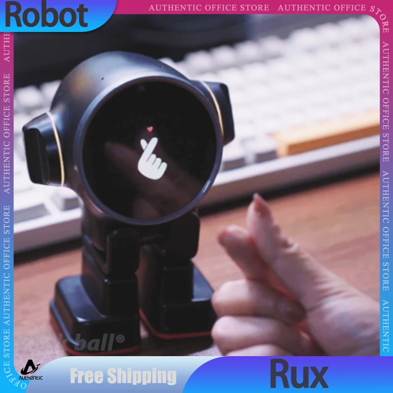 AI Rux Smart Robot Emotional Interaction Companion Pet Robot Desktop Decoretion Cute Pet For Children Christmas Present Custom