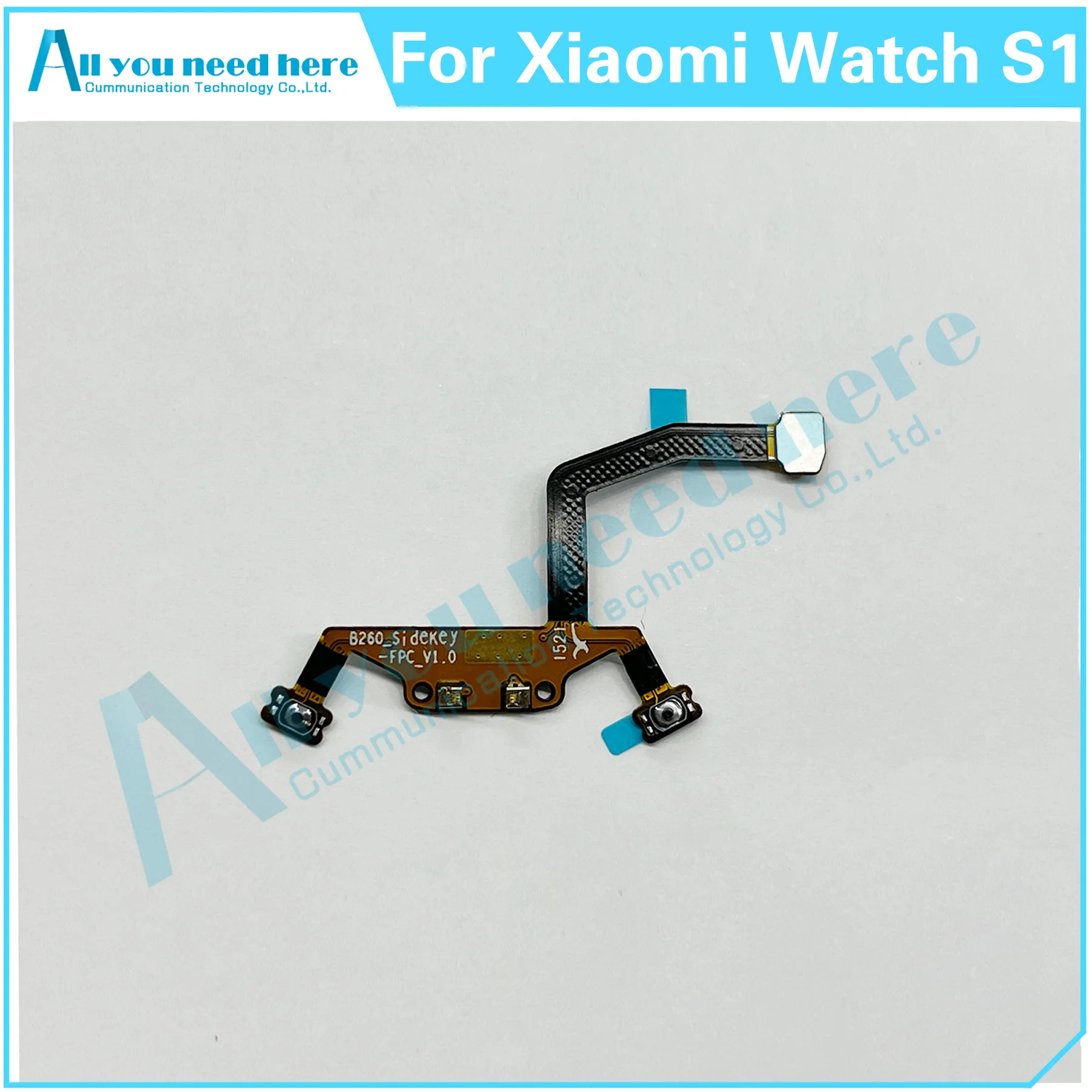 

For Xiaomi Watch S1 M2108W1 Power On Off Key Return Button Flex Cable Repair Parts Replacement