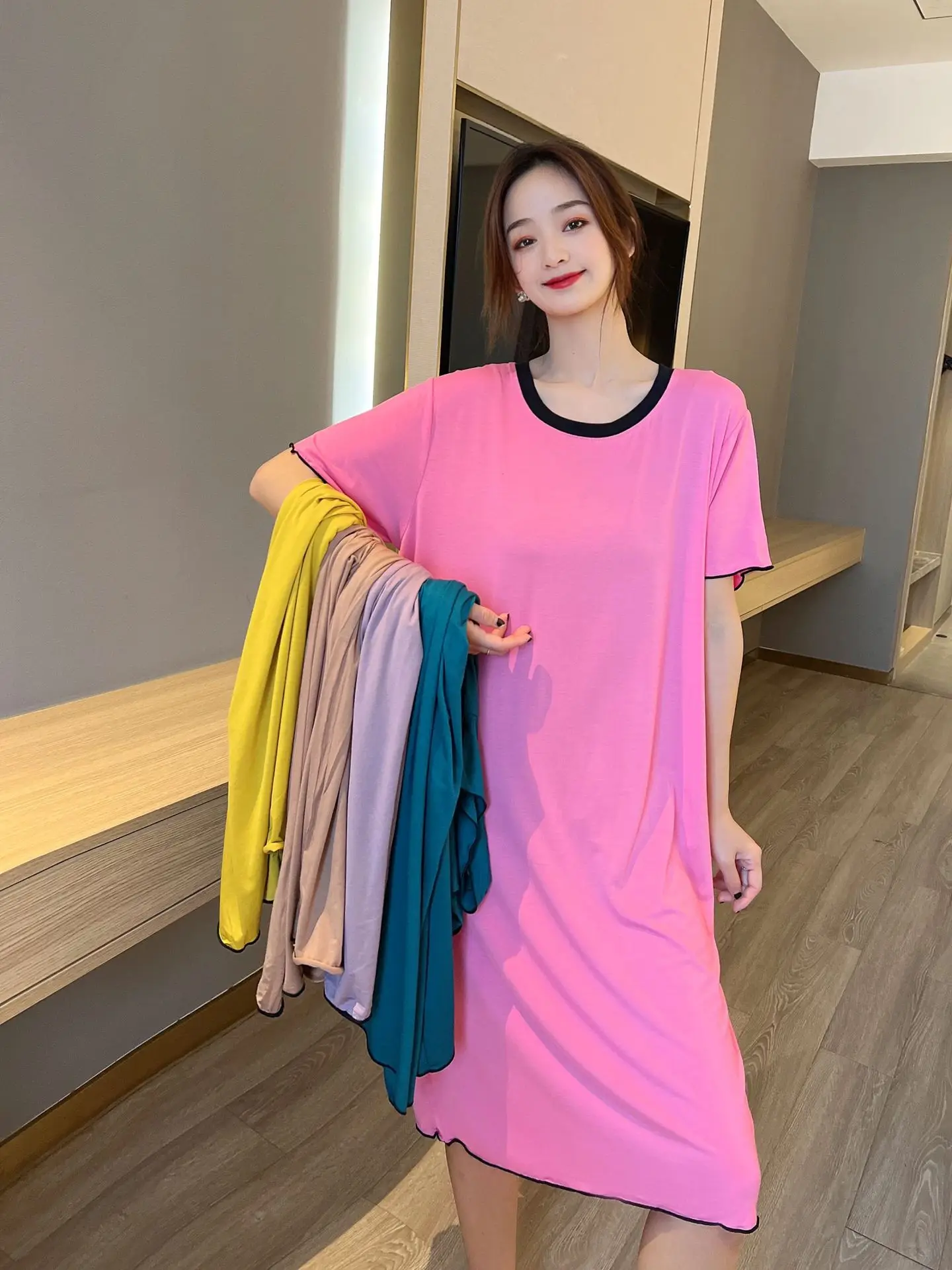 Sleeping Gowns Back Lace Dress Summer 