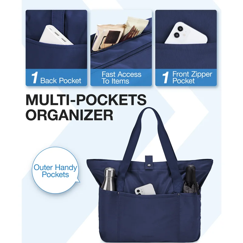 BAGSMART Foldable Sport Tote Bag Large Duffle Bag Shoulder Bag for